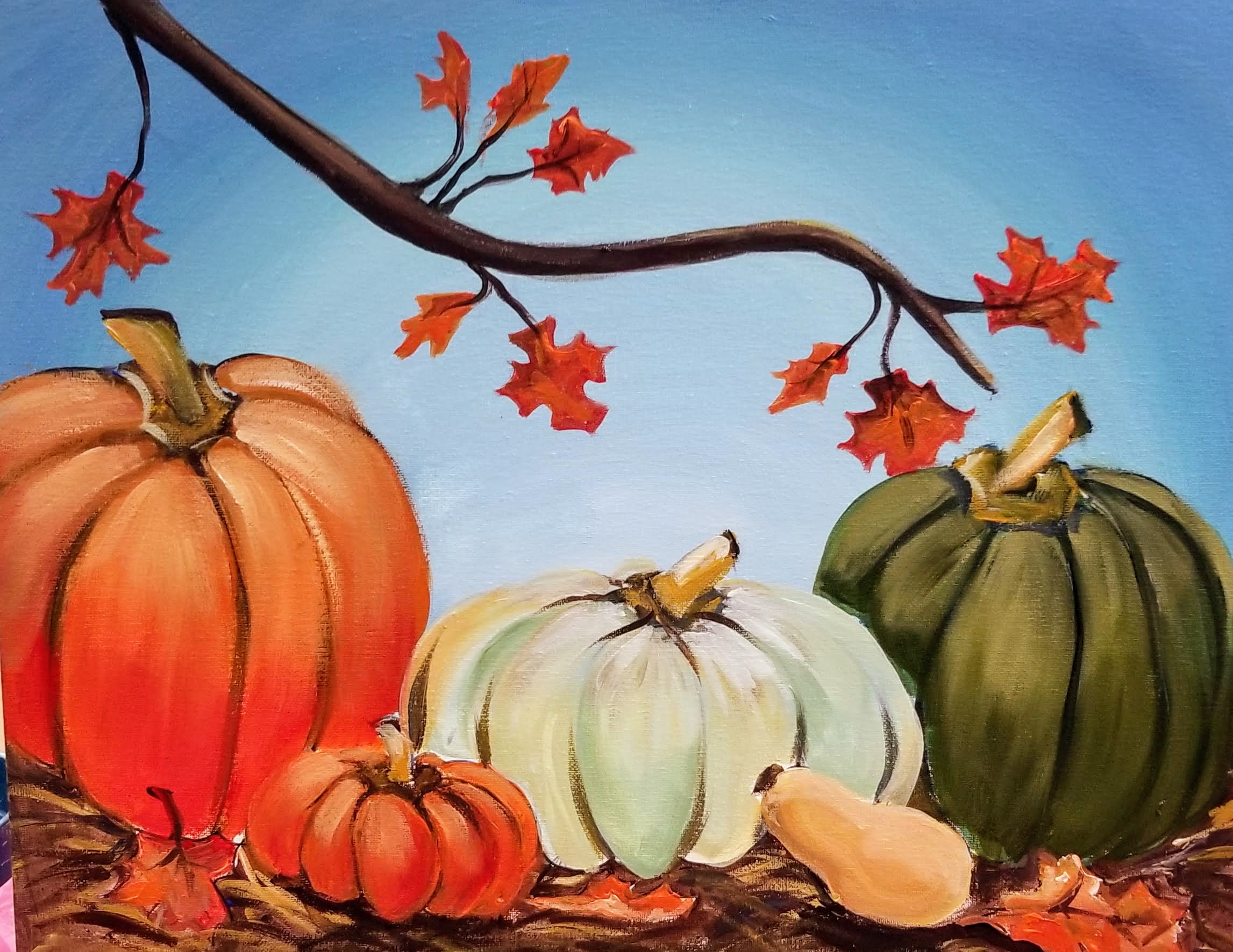 Fall Pumpkins 2019 | Art With A Heart's Let's Create Night